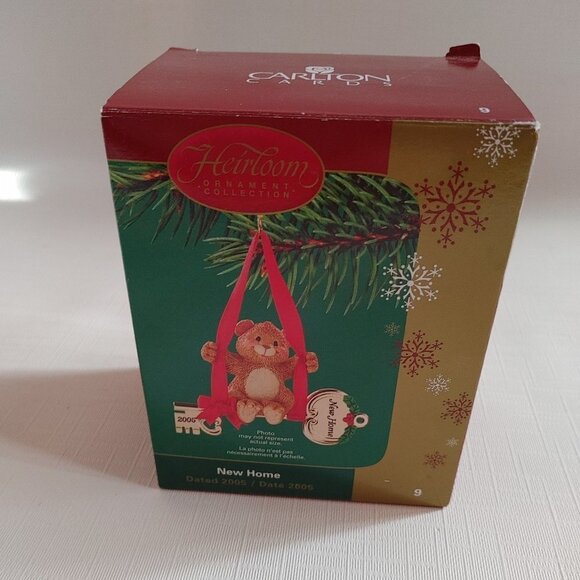 CUTE Carlton Cards Heirloom Collection New Home Ornament Golden Key Tedd… - Picture 2 of 5